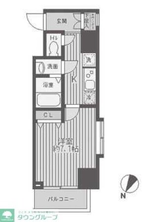 レジディア蒲田の物件間取画像
